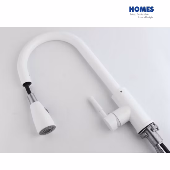 Kitchen Sink Faucet with Pull-Down Spray Stainless Steel Brushed Nickel Kitchen Faucet