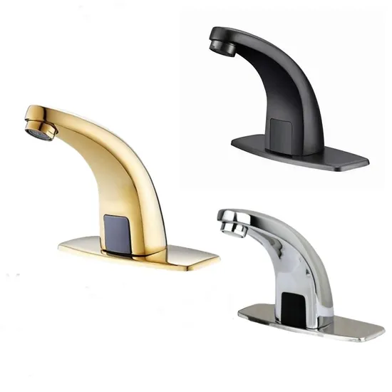 Momali Technoligy Brass Automatic Sensor Cold Hot Touchless Kitchen Faucet