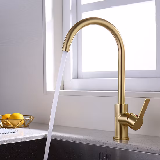Hot Selling Brushed Nickel Kitchen Faucet for Home Kitchen