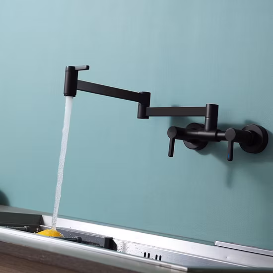 Modern Kitchen Wall Mounted Touchless Thermostatic Self Closing Electrical Faucet