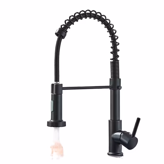 Watermark Wels Sanitary Ware Factory Sink Kitchen Water Tap Matte Black Kitchen Tap All Brass Faucet