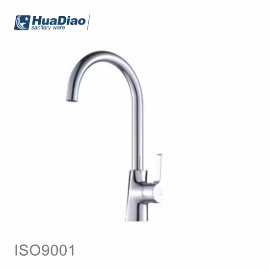 Single Handle Single Hole Sink Kitchen Faucet in Huadiao