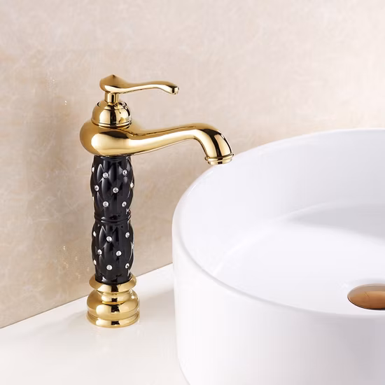 Ware Single Hole Waterfall Water Tap Bathroom Kitchen Brass Mixer Basin Faucet Sample Customization