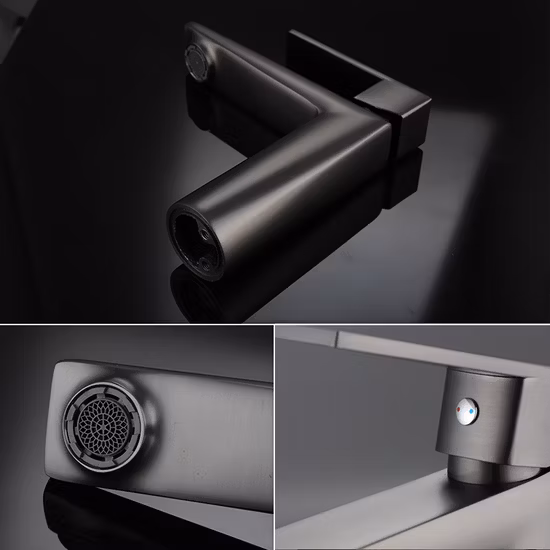 Tiema Sanitary Ware Single Hole Waterfall Water Tap Bathroom Kitchen Brass Mixer Basin Faucet Sample Customization